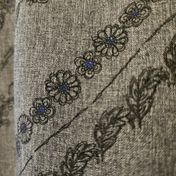 Candy Rocket Fitted Gray Patterned Mini Dress - Picture 7 of 7